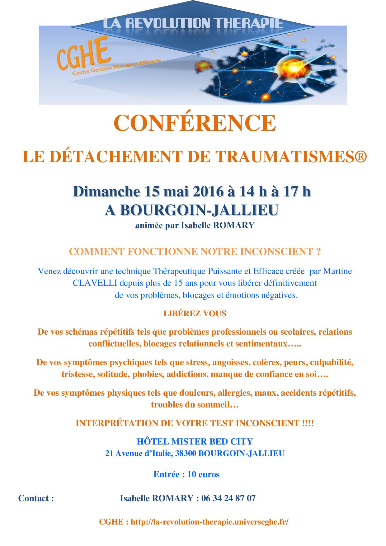 conférence isablle 15 Mai 2016